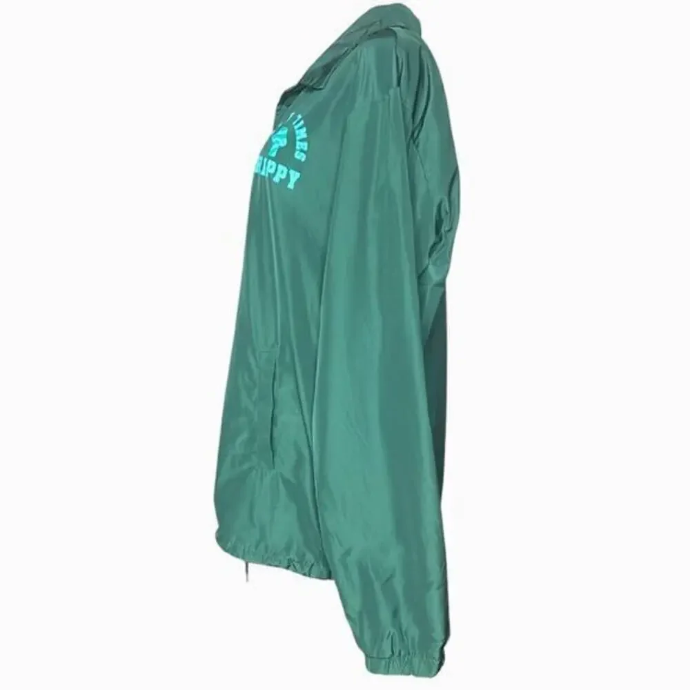 EIGHT EIGHT‎ Trippy Happy Times Green Lined Jacket Size Medium